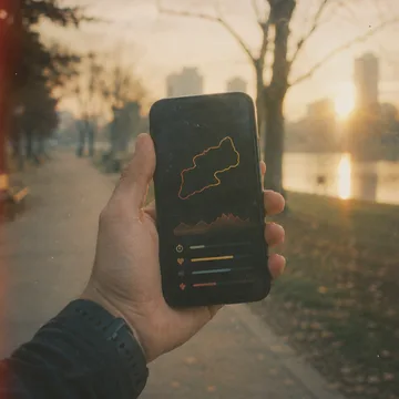 A finished run, logged